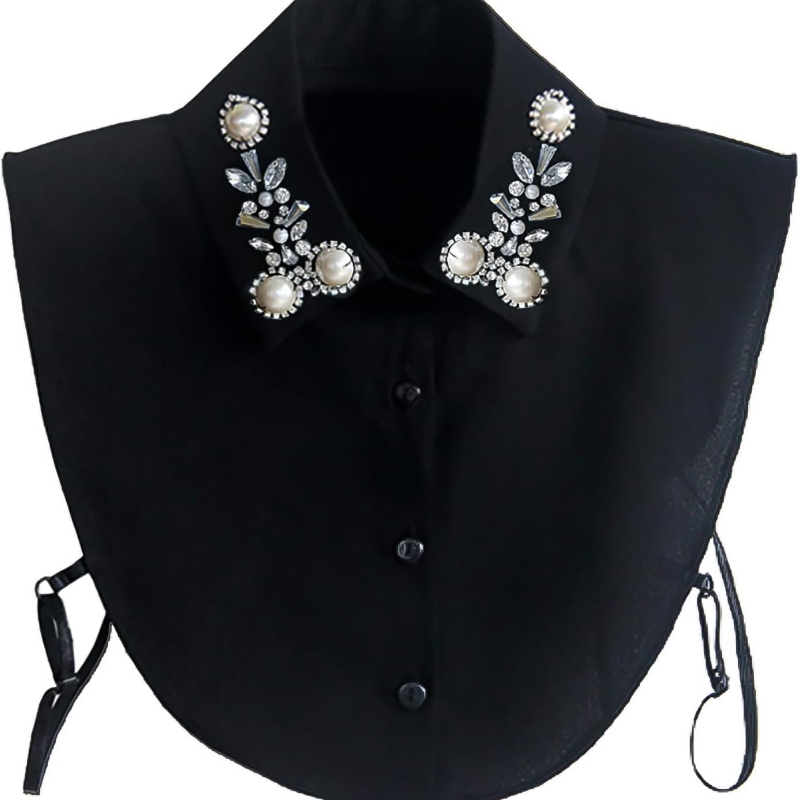 Diamond Pearl False Collar Fake Collar Half Shirt Dickey