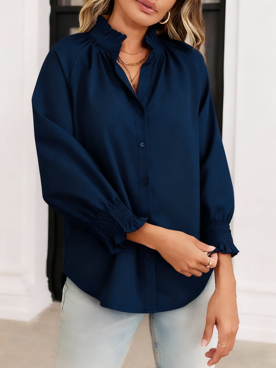Smocked Sleeve Blouse