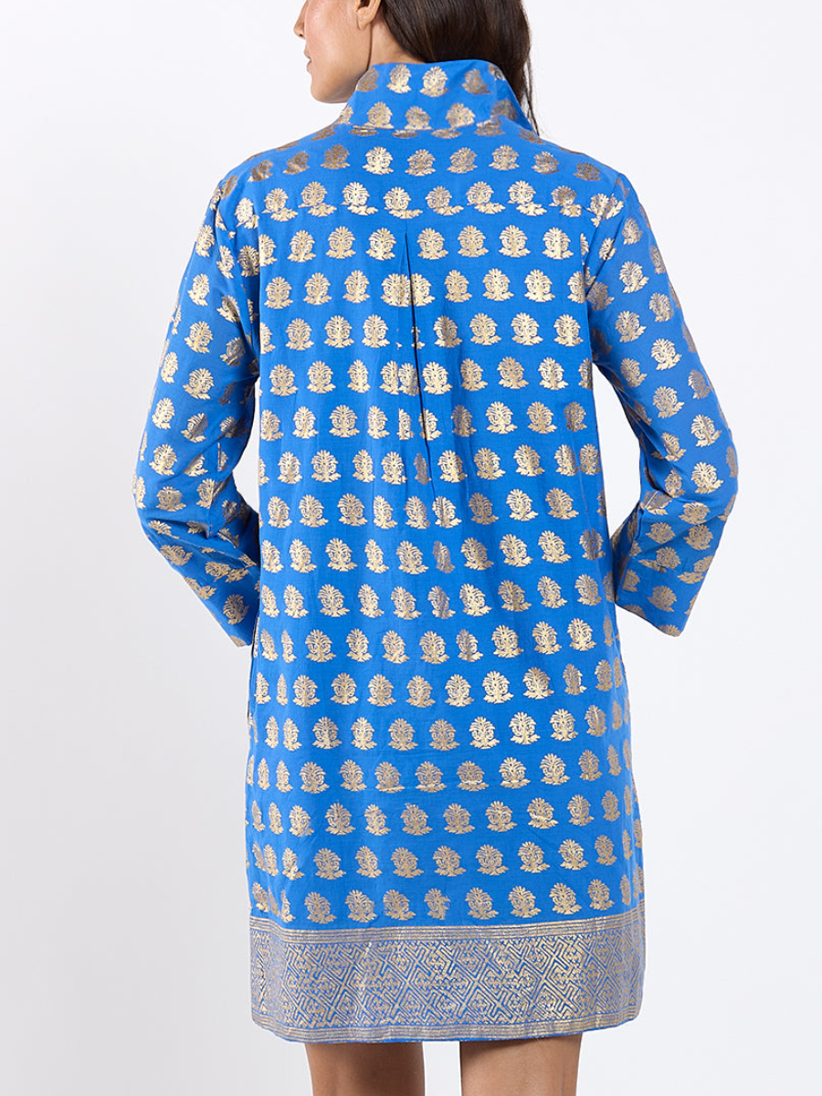 Block Print Helen Dress Cotton Voile