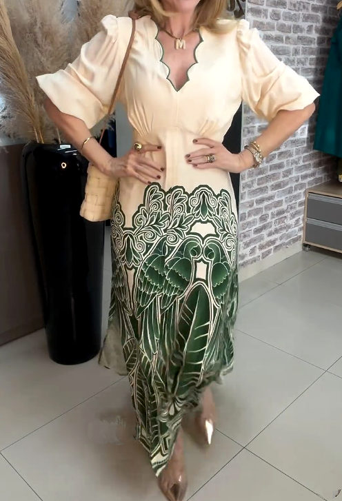 The Floral Elegant Vacation Dress