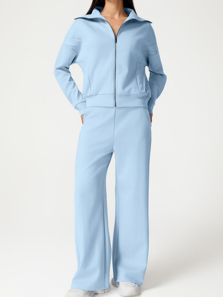 Cotton Two Piece Outfits Tracksuit