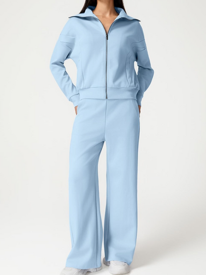 Cotton Two Piece Outfits Tracksuit