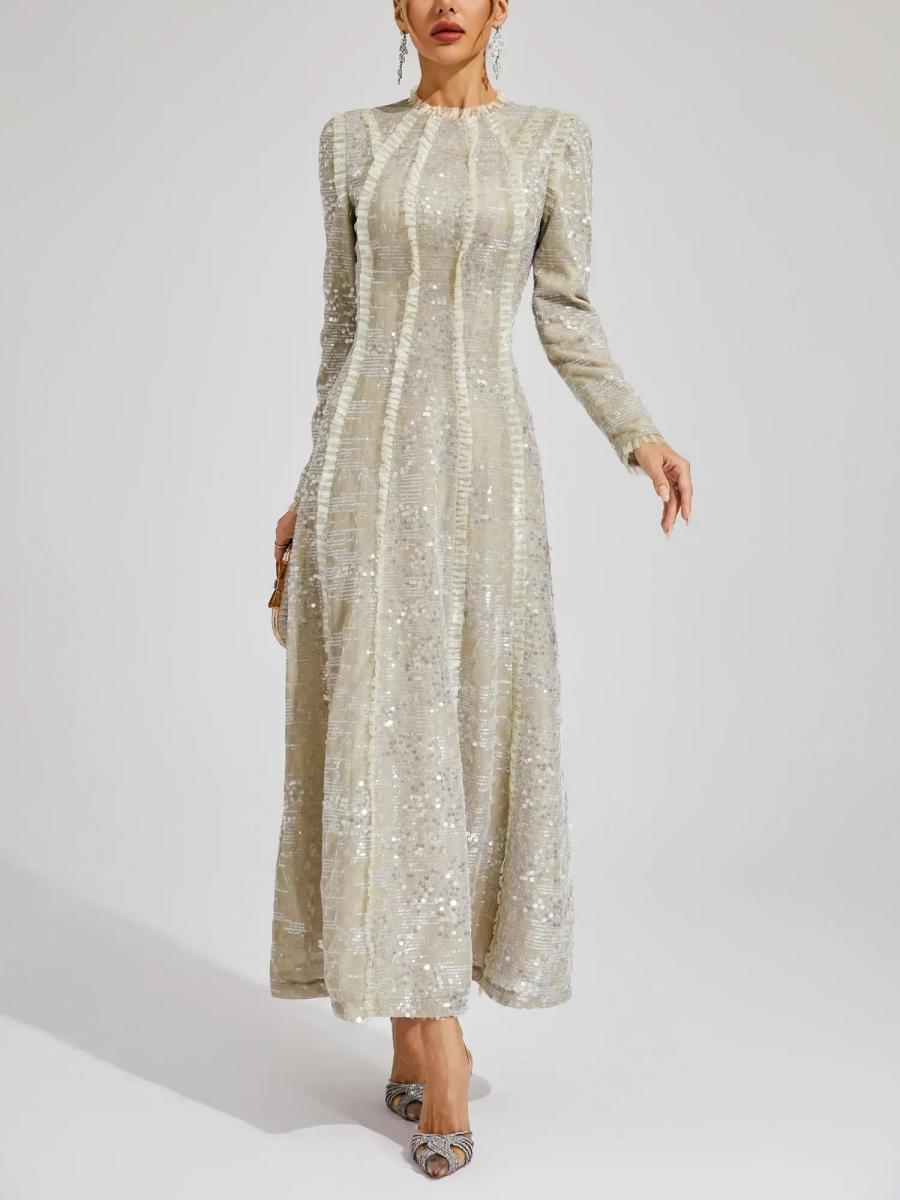 Fashion Sequin Maxi Dress