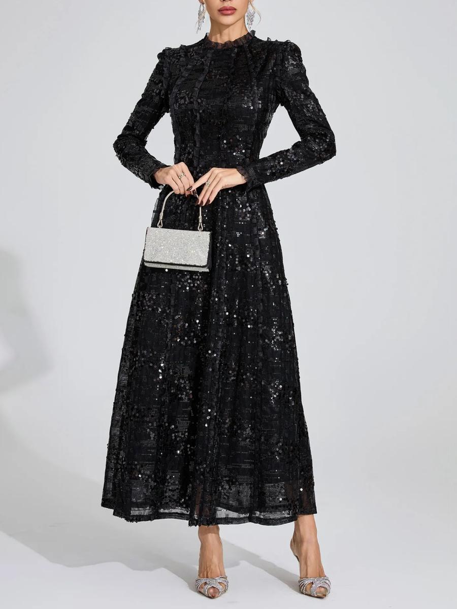 Fashion Sequin Maxi Dress