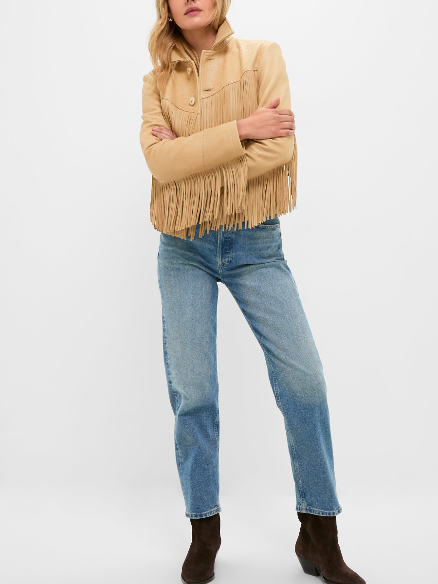 Fringe Leather Jacket