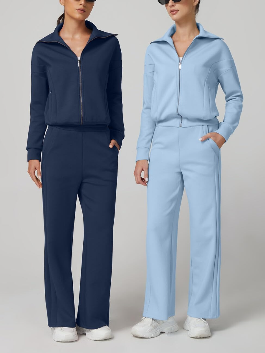 Cotton Two Piece Outfits Tracksuit