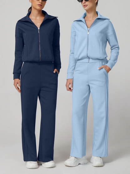 Cotton Two Piece Outfits Tracksuit