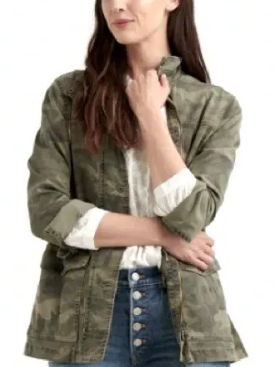 Lucky Brand Camo Printed Utility Jacket