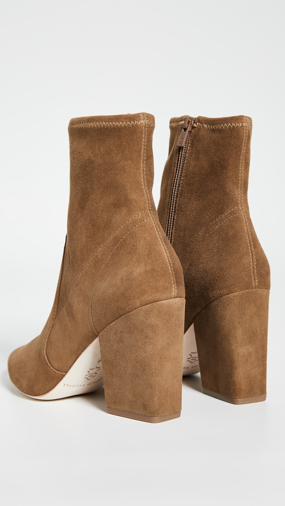 Elise Slim Ankle Booties With Block Heel