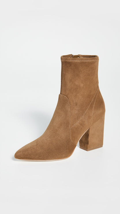 Elise Slim Ankle Booties With Block Heel