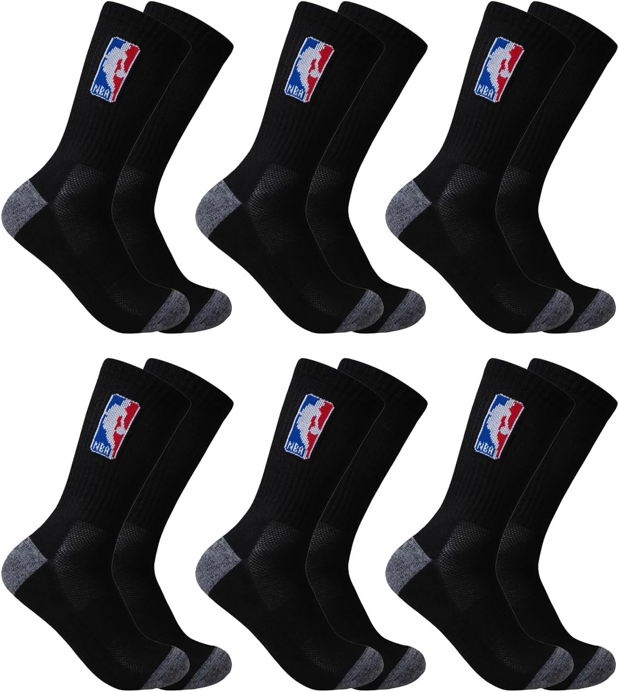 Youth Sports Thick Socks 6 Pack