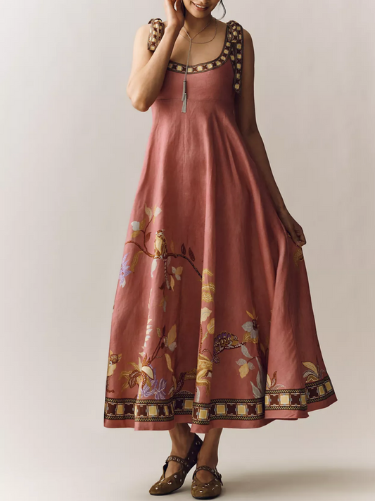 Linen Ballet Midi Sundressing