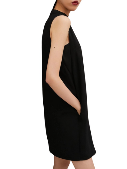 The Rib Knit Midi Black