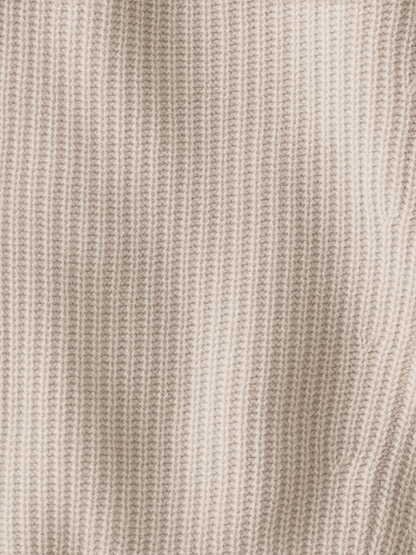 Cashmere Shaker Stitch Knit Cardigan