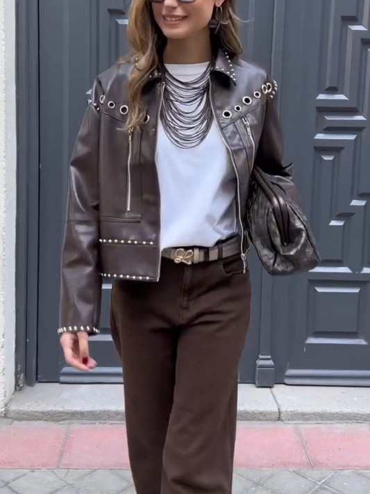 Leather Ring Jacket