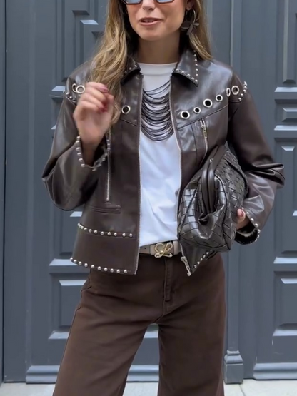 Leather Ring Jacket