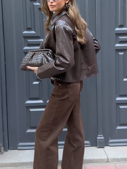Leather Ring Jacket
