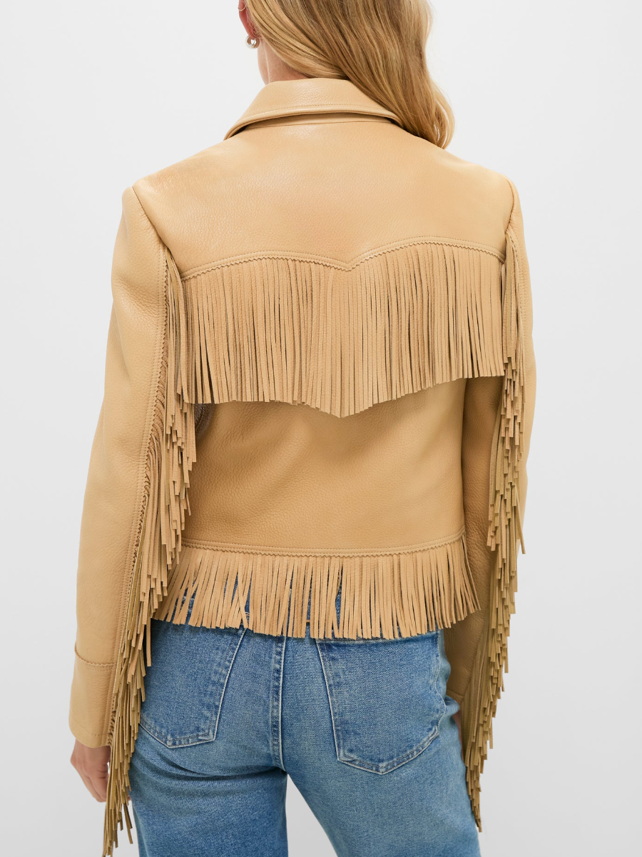 Fringe Leather Jacket