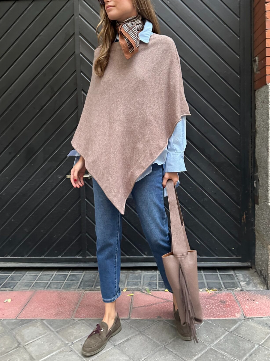 Mink Knit Cape