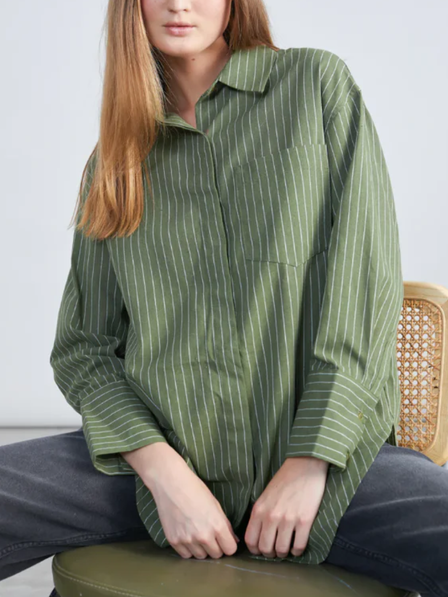 Striped Shirt-Green