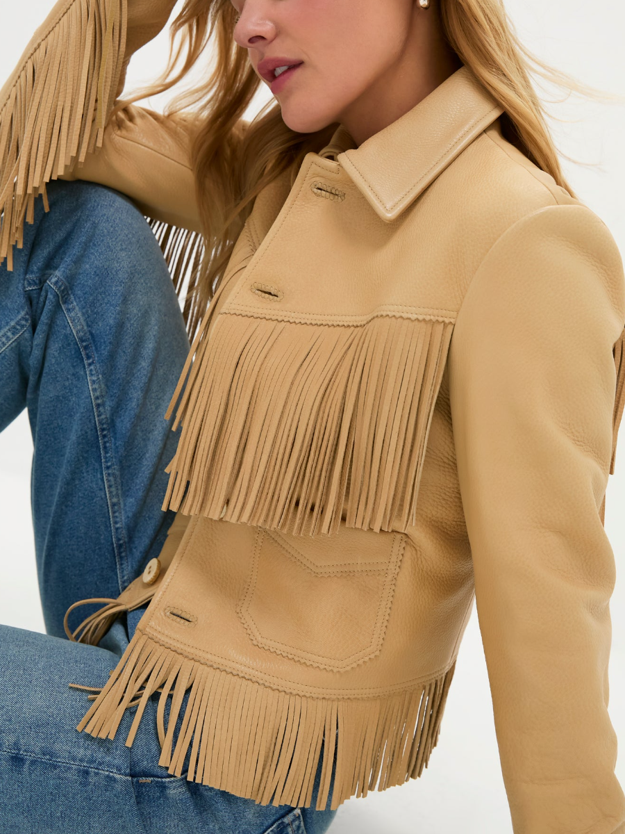 Fringe Leather Jacket