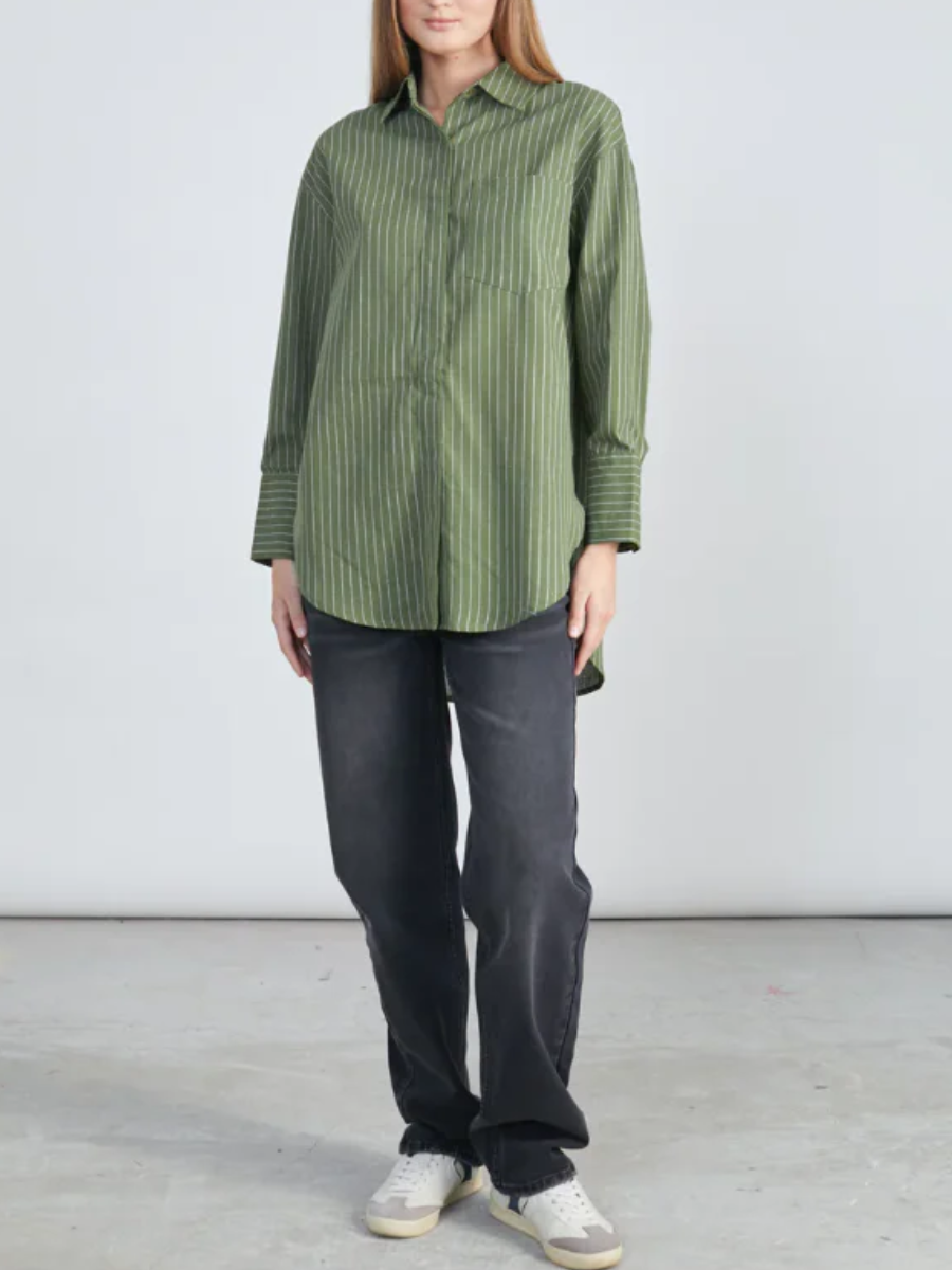 Striped Shirt-Green