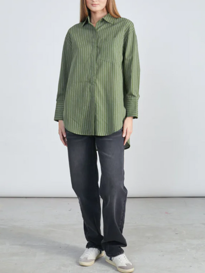 Striped Shirt-Green