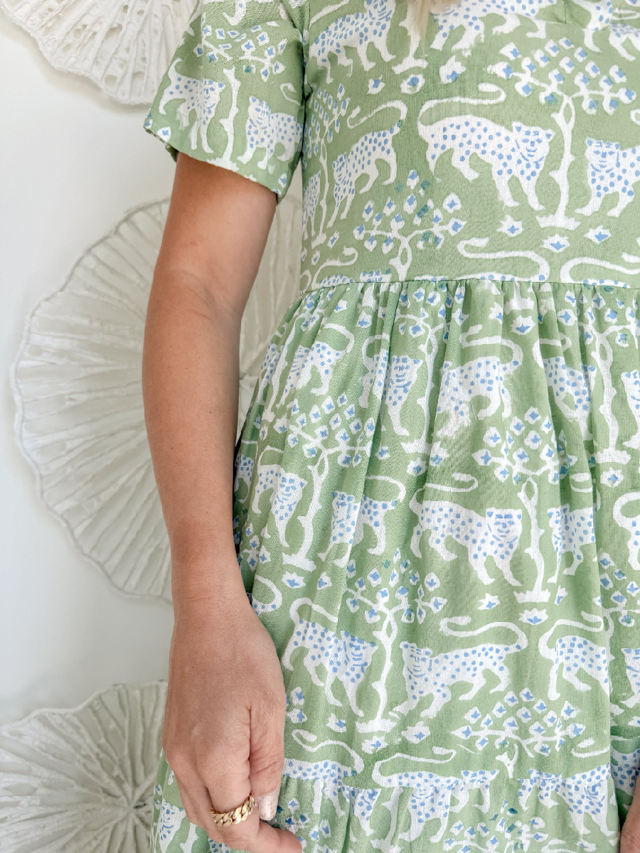 The Oliver Block Print Maxi