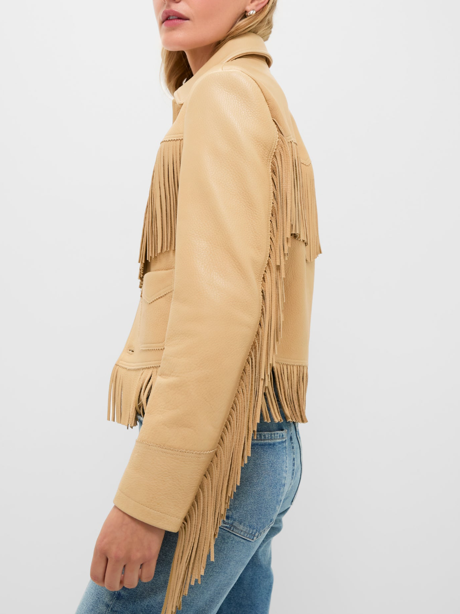Fringe Leather Jacket