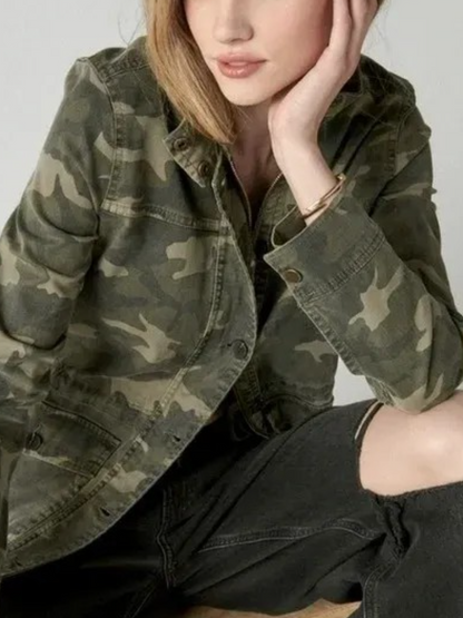Lucky Brand Camo Printed Utility Jacket