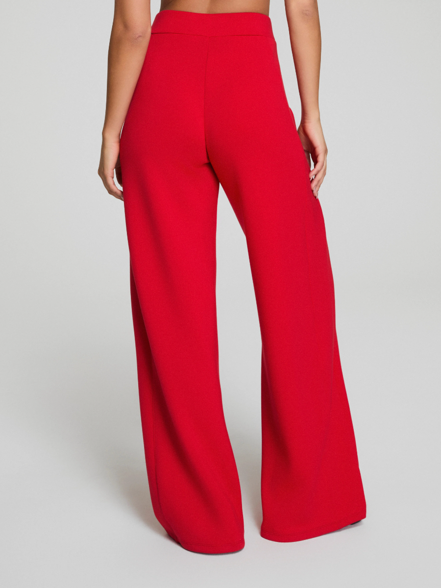 Half Zip Wide Leg Track Pant Suit