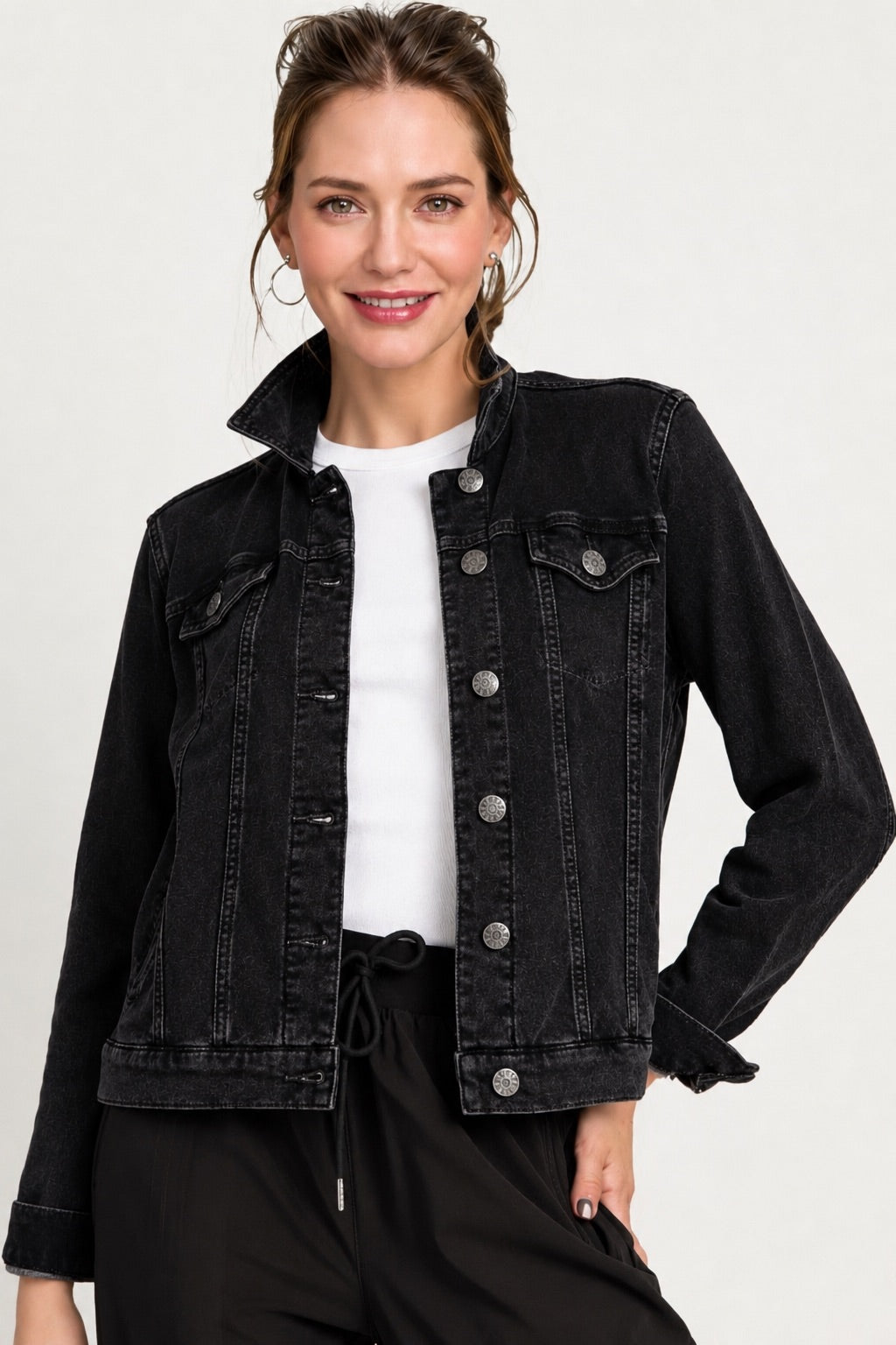 Soft Stretch Denim Jacket