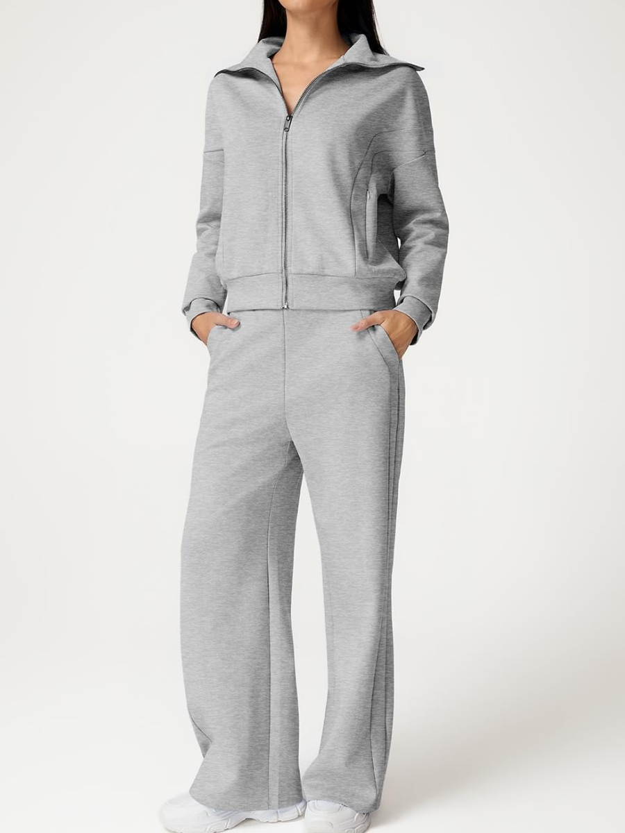 Cotton Two Piece Outfits Tracksuit