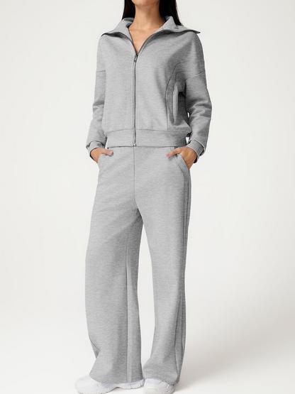 Cotton Two Piece Outfits Tracksuit