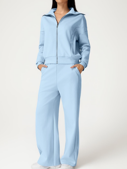 Cotton Two Piece Outfits Tracksuit