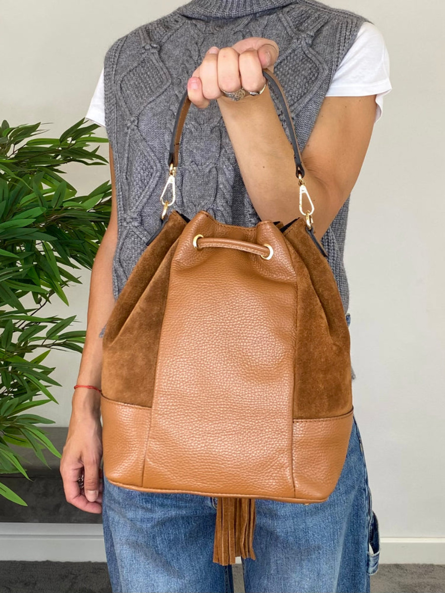 Leather Mini Shopper Bag