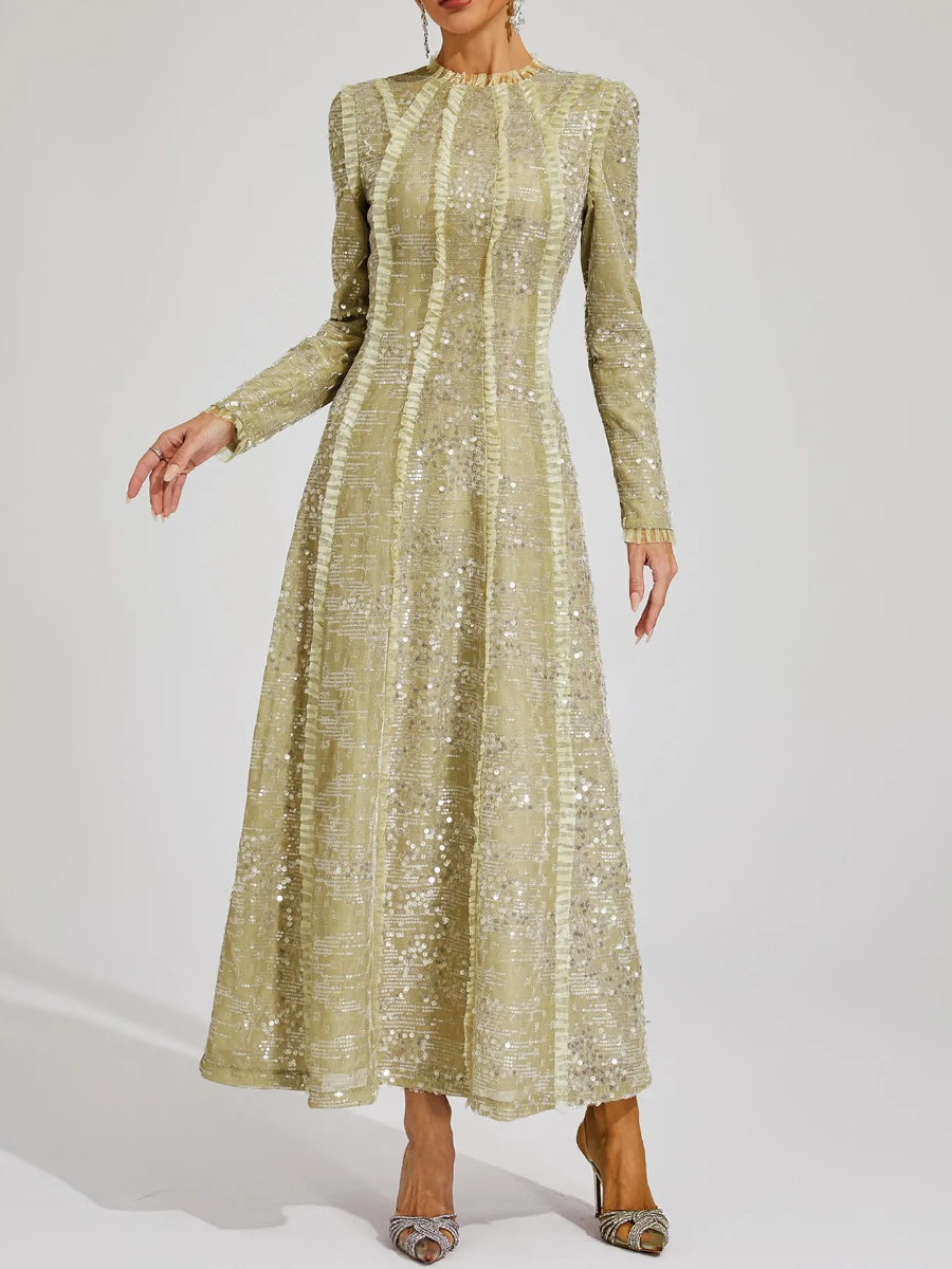 Fashion Sequin Maxi Dress