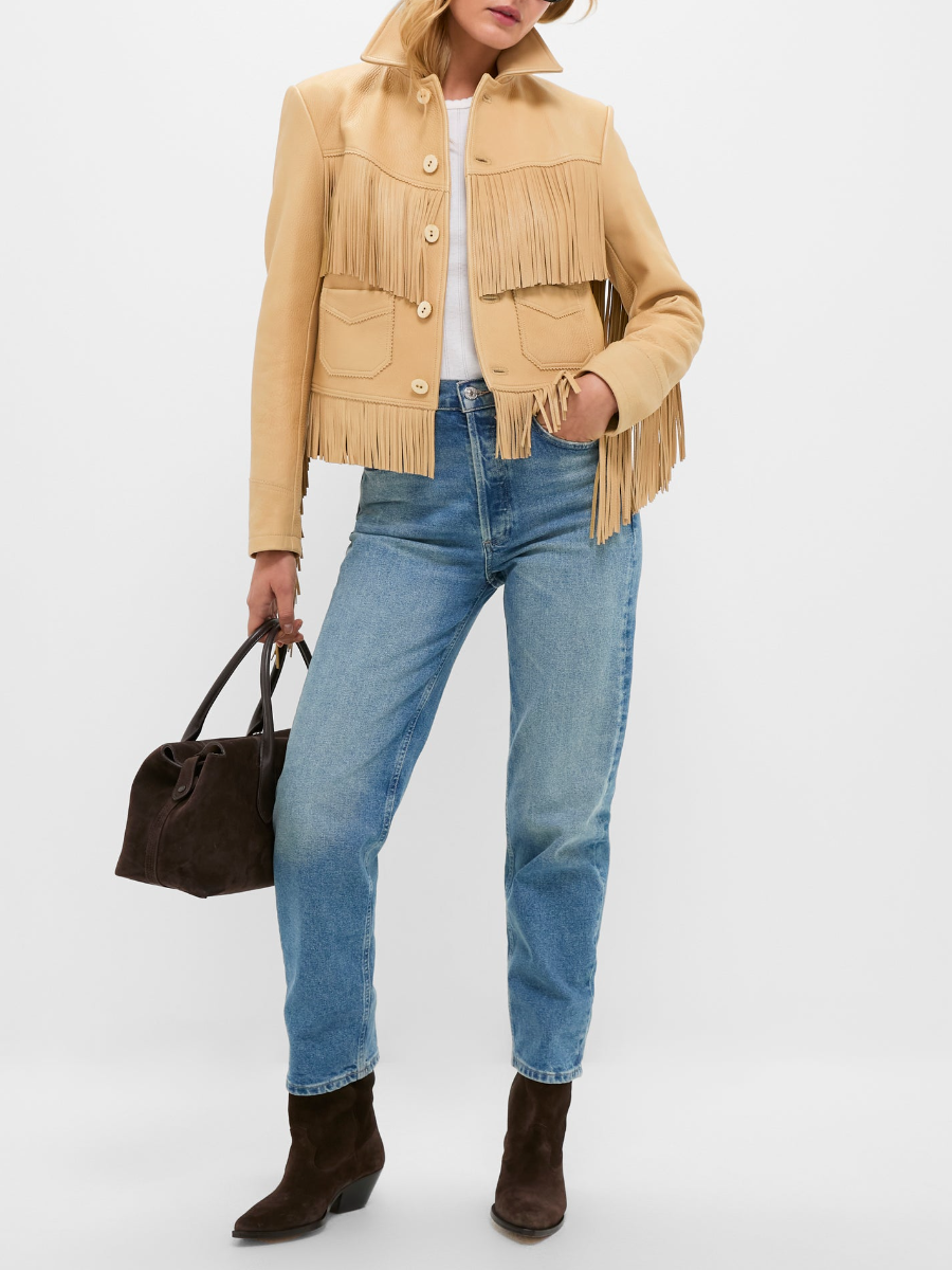 Fringe Leather Jacket