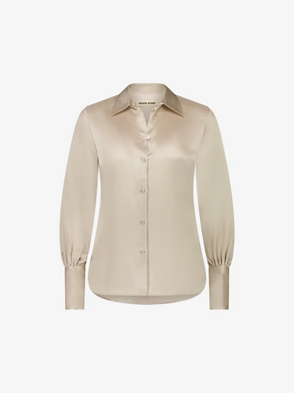 Tori Silk Shirt Champagne