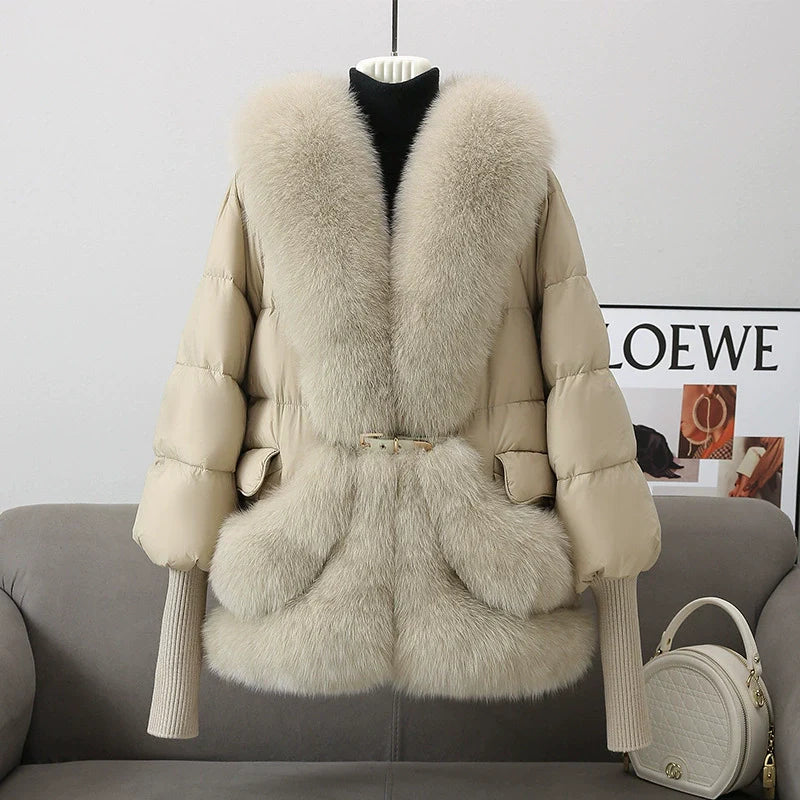 Soft Jacket With Detachable Fur