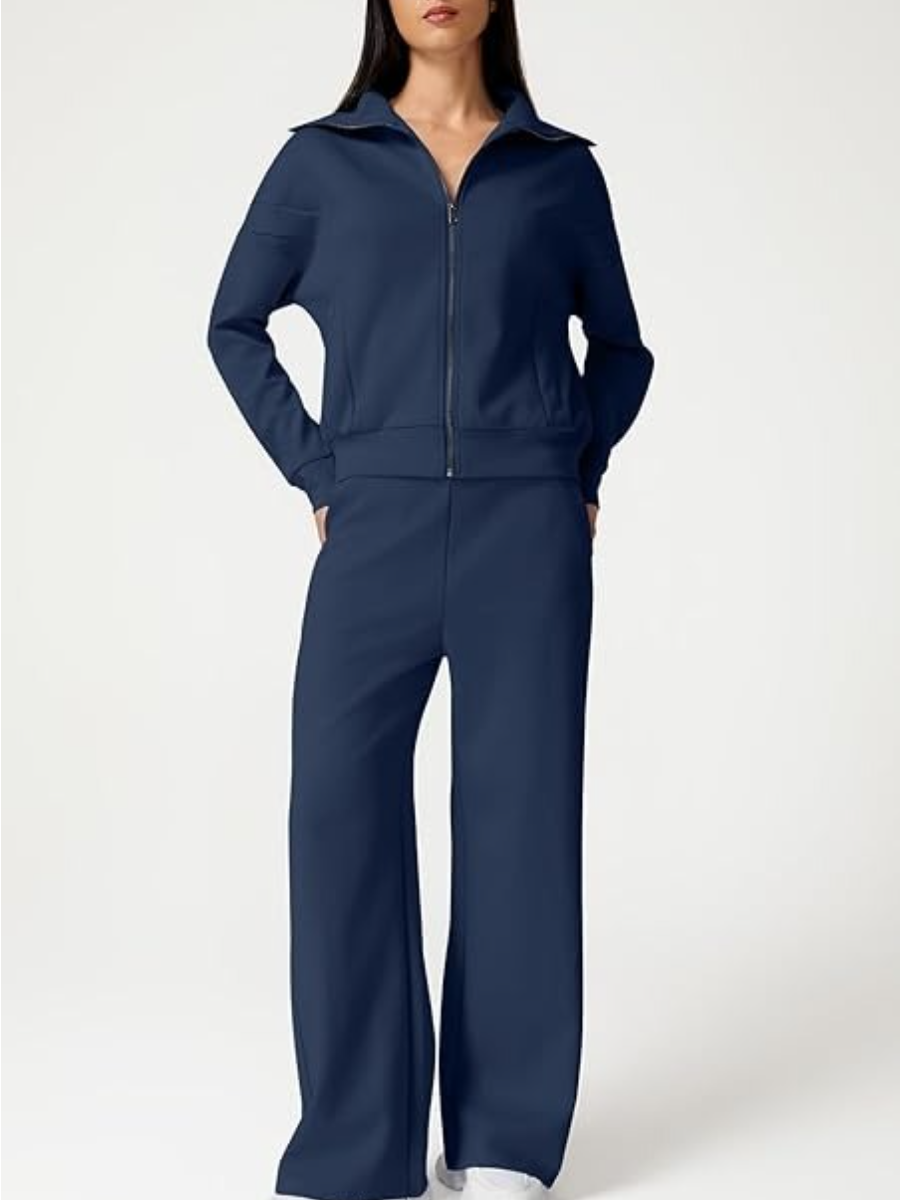 Cotton Two Piece Outfits Tracksuit