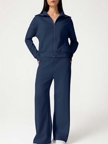Cotton Two Piece Outfits Tracksuit
