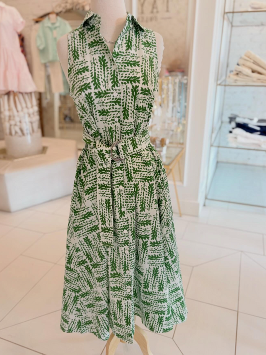 Summer Print Midi Dress