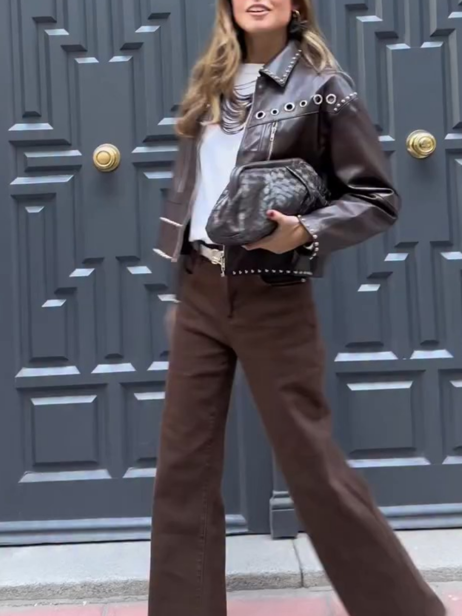 Leather Ring Jacket