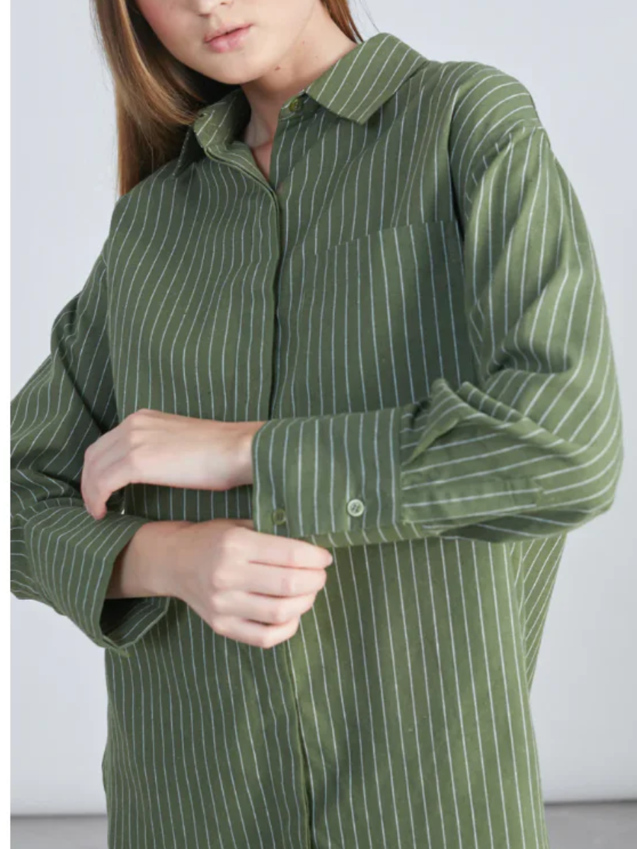 Striped Shirt-Green