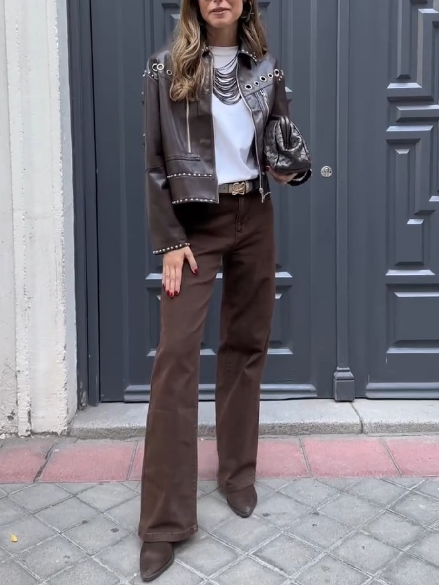 Leather Ring Jacket