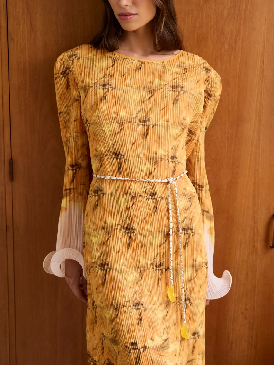 BATHERS FLUTED PLEAT MAXI DRESS