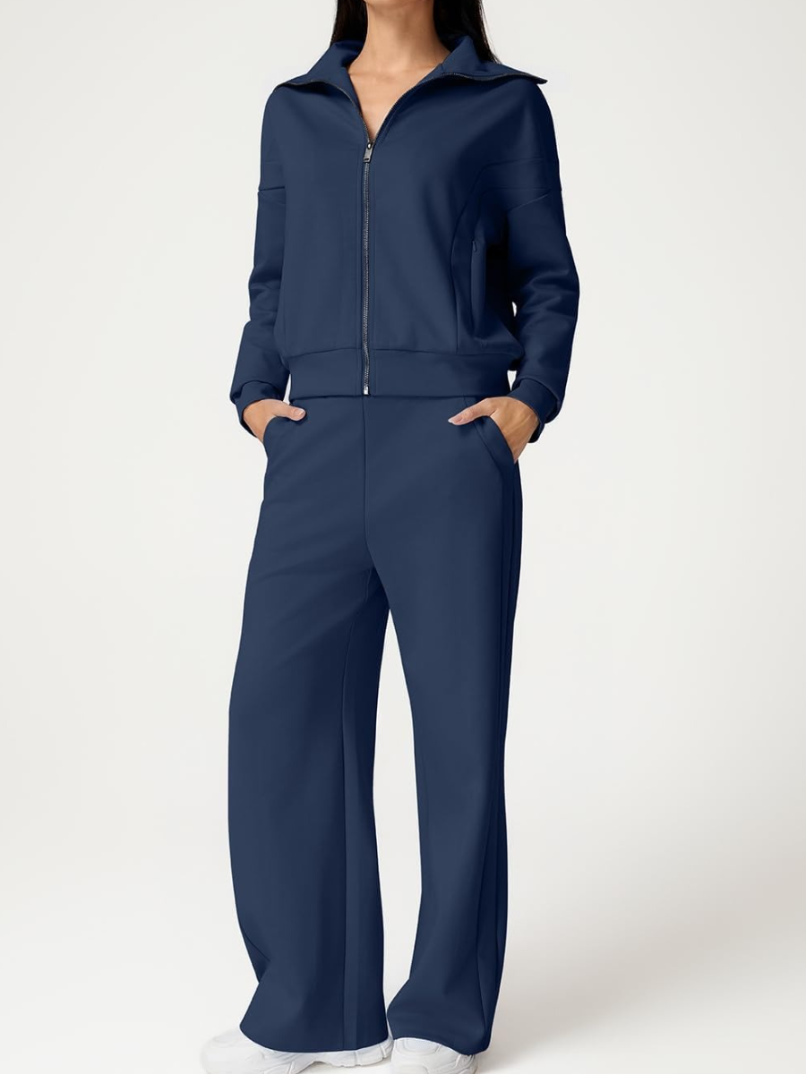 Cotton Two Piece Outfits Tracksuit