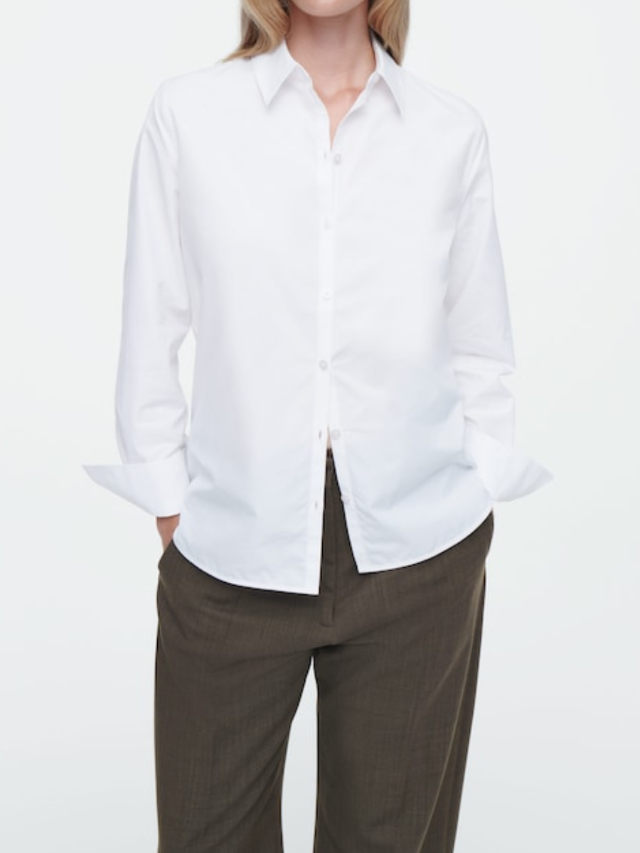 Regular Curvedhem Shirt