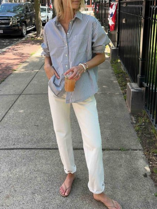 Organic Cotton Poplin Big Shirt